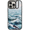 image:imageCASETiFY for iPhone 16 Pro Case  Impact Ring Stand MagSafe Compatible  Kickstand  66 ft 3x Military Grade Drop Protection  Eleanor by Ivory Paper Co  BlackDeep Blue Sea