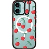 image:imageCASETiFY for iPhone 16 Pro Case  Impact Ring Stand MagSafe Compatible  Kickstand  66 ft 3x Military Grade Drop Protection  Eleanor by Ivory Paper Co  BlackCherries