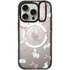 image:imageCASETiFY for iPhone 16 Pro Case  Impact Ring Stand MagSafe Compatible  Kickstand  66 ft 3x Military Grade Drop Protection  Eleanor by Ivory Paper Co  BlackRabbit Ribbon