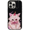 image:imageCASETiFY for iPhone 16 Pro Case  Impact Ring Stand MagSafe Compatible  Kickstand  66 ft 3x Military Grade Drop Protection  Eleanor by Ivory Paper Co  BlackCLOWN KITTY