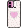 image:imageCASETiFY for iPhone 16 Pro Case  Impact Ring Stand MagSafe Compatible  Kickstand  66 ft 3x Military Grade Drop Protection  Eleanor by Ivory Paper Co  BlackPearly Heart