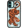 image:imageCASETiFY for iPhone 16 Pro Case  Impact Ring Stand MagSafe Compatible  Kickstand  66 ft 3x Military Grade Drop Protection  Eleanor by Ivory Paper Co  BlackFierce Tiger