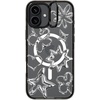 image:imageCASETiFY for iPhone 16 Pro Case  Impact Ring Stand MagSafe Compatible  Kickstand  66 ft 3x Military Grade Drop Protection  Eleanor by Ivory Paper Co  BlackChrome Doodles