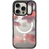 image:imageCASETiFY for iPhone 16 Pro Case  Impact Ring Stand MagSafe Compatible  Kickstand  66 ft 3x Military Grade Drop Protection  Eleanor by Ivory Paper Co  BlackClouds Red