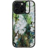 image:imageCASETiFY for iPhone 16 Pro Case  Impact Ring Stand MagSafe Compatible  Kickstand  66 ft 3x Military Grade Drop Protection  Eleanor by Ivory Paper Co  BlackWild Squill Flowers