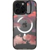 image:imageCASETiFY for iPhone 16 Pro Case  Impact Ring Stand MagSafe Compatible  Kickstand  66 ft 3x Military Grade Drop Protection  Eleanor by Ivory Paper Co  BlackClouds Red