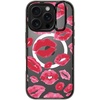 image:imageCASETiFY for iPhone 16 Pro Case  Impact Ring Stand MagSafe Compatible  Kickstand  66 ft 3x Military Grade Drop Protection  Eleanor by Ivory Paper Co  BlackLipstick Kisses
