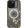 image:imageCASETiFY for iPhone 16 Pro Case  Impact Ring Stand MagSafe Compatible  Kickstand  66 ft 3x Military Grade Drop Protection  Eleanor by Ivory Paper Co  BlackDreamy Floral Pattern
