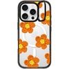 image:imageCASETiFY for iPhone 16 Pro Case  Impact Ring Stand MagSafe Compatible  Kickstand  66 ft 3x Military Grade Drop Protection  Eleanor by Ivory Paper Co  BlackCrochet Flowers  Orange