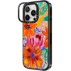 image:imageCASETiFY for iPhone 16 Pro Case  Impact Ring Stand MagSafe Compatible  Kickstand  66 ft 3x Military Grade Drop Protection  Eleanor by Ivory Paper Co  BlackEttaVee Watercolor Fleurs