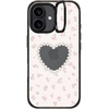 image:imageCASETiFY for iPhone 16 Pro Case  Impact Ring Stand MagSafe Compatible  Kickstand  66 ft 3x Military Grade Drop Protection  Eleanor by Ivory Paper Co  BlackPearly Heart