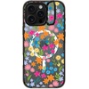image:imageCASETiFY for iPhone 16 Pro Case  Impact Ring Stand MagSafe Compatible  Kickstand  66 ft 3x Military Grade Drop Protection  Eleanor by Ivory Paper Co  Blackbright spring flowers