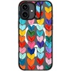 image:imageCASETiFY for iPhone 16 Pro Case  Impact Ring Stand MagSafe Compatible  Kickstand  66 ft 3x Military Grade Drop Protection  Eleanor by Ivory Paper Co  BlackClear Polka Daub Hearts