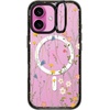 image:imageCASETiFY for iPhone 16 Pro Case  Impact Ring Stand MagSafe Compatible  Kickstand  66 ft 3x Military Grade Drop Protection  Eleanor by Ivory Paper Co  BlackDreamy Floral Pattern