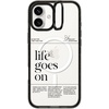 image:imageCASETiFY for iPhone 16 Pro Case  Impact Ring Stand MagSafe Compatible  Kickstand  66 ft 3x Military Grade Drop Protection  Eleanor by Ivory Paper Co  BlackLife Goes On