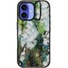 image:imageCASETiFY for iPhone 16 Pro Case  Impact Ring Stand MagSafe Compatible  Kickstand  66 ft 3x Military Grade Drop Protection  Eleanor by Ivory Paper Co  BlackWild Squill Flowers
