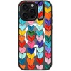 image:imageCASETiFY for iPhone 16 Pro Case  Impact Ring Stand MagSafe Compatible  Kickstand  66 ft 3x Military Grade Drop Protection  Eleanor by Ivory Paper Co  BlackClear Polka Daub Hearts