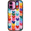 image:imageCASETiFY for iPhone 16 Pro Case  Impact Ring Stand MagSafe Compatible  Kickstand  66 ft 3x Military Grade Drop Protection  Eleanor by Ivory Paper Co  BlackClear Polka Daub Hearts