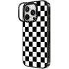 image:imageCASETiFY for iPhone 16 Pro Case  Impact Ring Stand MagSafe Compatible  Kickstand  66 ft 3x Military Grade Drop Protection  Eleanor by Ivory Paper Co  BlackBlack White Check Checkerboard