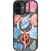 image:imageCASETiFY for iPhone 16 Pro Case  Impact Ring Stand MagSafe Compatible  Kickstand  66 ft 3x Military Grade Drop Protection  Eleanor by Ivory Paper Co  BlackSeashell