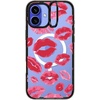 image:imageCASETiFY for iPhone 16 Pro Case  Impact Ring Stand MagSafe Compatible  Kickstand  66 ft 3x Military Grade Drop Protection  Eleanor by Ivory Paper Co  BlackLipstick Kisses