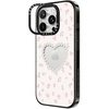 image:imageCASETiFY for iPhone 16 Pro Case  Impact Ring Stand MagSafe Compatible  Kickstand  66 ft 3x Military Grade Drop Protection  Eleanor by Ivory Paper Co  BlackPearly Heart