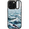 image:imageCASETiFY for iPhone 16 Pro Case  Impact Ring Stand MagSafe Compatible  Kickstand  66 ft 3x Military Grade Drop Protection  Eleanor by Ivory Paper Co  BlackDeep Blue Sea