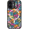 image:imageCASETiFY for iPhone 16 Pro Case  Impact Ring Stand MagSafe Compatible  Kickstand  66 ft 3x Military Grade Drop Protection  Eleanor by Ivory Paper Co  Blackbright spring flowers