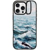 image:imageCASETiFY for iPhone 16 Pro Case  Impact Ring Stand MagSafe Compatible  Kickstand  66 ft 3x Military Grade Drop Protection  Eleanor by Ivory Paper Co  BlackDeep Blue Sea