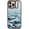 image:imageCASETiFY for iPhone 16 Pro Case  Impact Ring Stand MagSafe Compatible  Kickstand  66 ft 3x Military Grade Drop Protection  Eleanor by Ivory Paper Co  BlackDeep Blue Sea