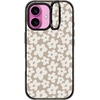 image:imageCASETiFY for iPhone 16 Pro Case  Impact Ring Stand MagSafe Compatible  Kickstand  66 ft 3x Military Grade Drop Protection  Eleanor by Ivory Paper Co  BlackNatural Flower