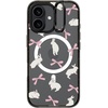 image:imageCASETiFY for iPhone 16 Pro Case  Impact Ring Stand MagSafe Compatible  Kickstand  66 ft 3x Military Grade Drop Protection  Eleanor by Ivory Paper Co  BlackRabbit Ribbon