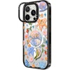 image:imageCASETiFY for iPhone 16 Pro Case  Impact Ring Stand MagSafe Compatible  Kickstand  66 ft 3x Military Grade Drop Protection  Eleanor by Ivory Paper Co  BlackDisco Magic