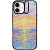 image:imageCASETiFY for iPhone 16 Pro Case  Impact Ring Stand MagSafe Compatible  Kickstand  66 ft 3x Military Grade Drop Protection  Eleanor by Ivory Paper Co  BlackFrosted Sunset