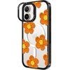 image:imageCASETiFY for iPhone 16 Pro Case  Impact Ring Stand MagSafe Compatible  Kickstand  66 ft 3x Military Grade Drop Protection  Eleanor by Ivory Paper Co  BlackCrochet Flowers  Orange