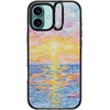 image:imageCASETiFY for iPhone 16 Pro Case  Impact Ring Stand MagSafe Compatible  Kickstand  66 ft 3x Military Grade Drop Protection  Eleanor by Ivory Paper Co  BlackFrosted Sunset