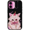 image:imageCASETiFY for iPhone 16 Pro Case  Impact Ring Stand MagSafe Compatible  Kickstand  66 ft 3x Military Grade Drop Protection  Eleanor by Ivory Paper Co  BlackCLOWN KITTY