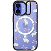 image:imageCASETiFY for iPhone 16 Pro Case  Impact Ring Stand MagSafe Compatible  Kickstand  66 ft 3x Military Grade Drop Protection  Eleanor by Ivory Paper Co  BlackRabbit Ribbon