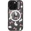 image:imageCASETiFY for iPhone 16 Pro Case  Impact Ring Stand MagSafe Compatible  Kickstand  66 ft 3x Military Grade Drop Protection  Eleanor by Ivory Paper Co  BlackRabbit Ribbon