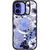 image:imageCASETiFY for iPhone 16 Pro Case  Impact Ring Stand MagSafe Compatible  Kickstand  66 ft 3x Military Grade Drop Protection  Eleanor by Ivory Paper Co  BlackBlue Spring