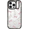image:imageCASETiFY for iPhone 16 Pro Case  Impact Ring Stand MagSafe Compatible  Kickstand  66 ft 3x Military Grade Drop Protection  Eleanor by Ivory Paper Co  BlackRabbit Ribbon