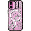 image:imageCASETiFY for iPhone 16 Pro Case  Impact Ring Stand MagSafe Compatible  Kickstand  66 ft 3x Military Grade Drop Protection  Eleanor by Ivory Paper Co  BlackChrome Doodles