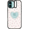 image:imageCASETiFY for iPhone 16 Pro Case  Impact Ring Stand MagSafe Compatible  Kickstand  66 ft 3x Military Grade Drop Protection  Eleanor by Ivory Paper Co  BlackPearly Heart