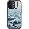 image:imageCASETiFY for iPhone 16 Pro Case  Impact Ring Stand MagSafe Compatible  Kickstand  66 ft 3x Military Grade Drop Protection  Eleanor by Ivory Paper Co  BlackDeep Blue Sea