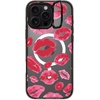 image:imageCASETiFY for iPhone 16 Pro Case  Impact Ring Stand MagSafe Compatible  Kickstand  66 ft 3x Military Grade Drop Protection  Eleanor by Ivory Paper Co  BlackLipstick Kisses