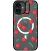 image:imageCASETiFY for iPhone 16 Pro Case  Impact Ring Stand MagSafe Compatible  Kickstand  66 ft 3x Military Grade Drop Protection  Eleanor by Ivory Paper Co  BlackCherries