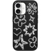 image:imageCASETiFY for iPhone 17 Case  Impact Compatible with MagSafe  82 ft 4x Military Grade Drop Protection  Stamp Collection  Matte BlackChrome Doodles