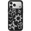 image:imageCASETiFY for iPhone 17 Case  Impact Compatible with MagSafe  82 ft 4x Military Grade Drop Protection  Stamp Collection  Matte BlackChrome Doodles