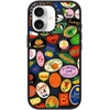 image:imageCASETiFY for iPhone 17 Case  Impact Compatible with MagSafe  82 ft 4x Military Grade Drop Protection  Stamp Collection  Matte BlackFRUIT STICKERS