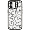 image:imageCASETiFY for iPhone 17 Case  Impact Ring Stand MagSafe Compatible  Kickstand  66 ft 3X Military Grade Drop Protection  A Prosperous New Year  BlackChrome Scribbles
